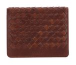 mano Don Luca Coin Wallet with Flap Cognac