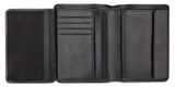 mano Don Luca Coin Wallet with Flap Black