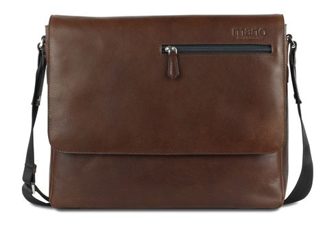 mano Don Valentin Barney Messenger Bag Brown