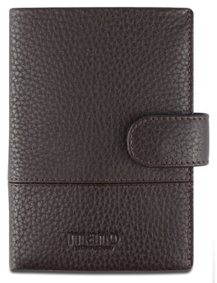 mano Don Tommas Coin Wallet with Flap Brown