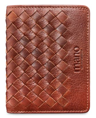 mano Don Luca Creditcard Wallet Cognac