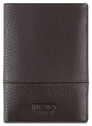 mano Don Tommas Coin Wallet with Flap Brown