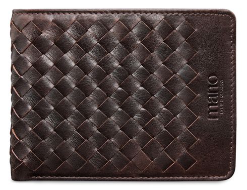 mano Don Luca Coin Wallet Dark Brown