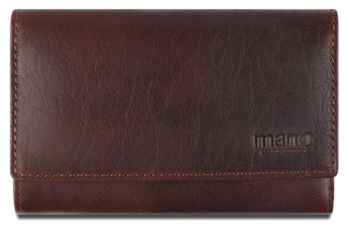 mano Don Simon Ladies Zip Wallet Brown