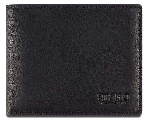 mano Don Simon Coin Wallet with Flap Black