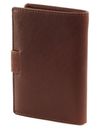 mano Don Simon Coin Wallet with Flap Brown
