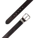 REPLAY Leather Belt W85 Faded Black Brown