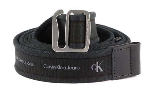 Calvin Klein CKJ Slider Off-Duty Slider Denim Belt 35MM W90 Aop Black