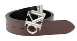 Calvin Klein CKJ Monogram Hardware Rev Belt 35MM W100 Bitter Brown / Black Calvin Klein CKJ Monogram Hardware Rev Belt 35MM W100 Bitter Brown / Black