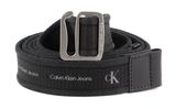 Calvin Klein CKJ Slider Off-Duty Slider Denim Belt 35MM W80 Aop Black