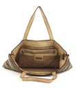 CATERINA LUCCHI Flat Shopping Bag Righe Multicolor - T / Cognac CATERINA LUCCHI Flat Shopping Bag Righe Multicolor - T / Cognac