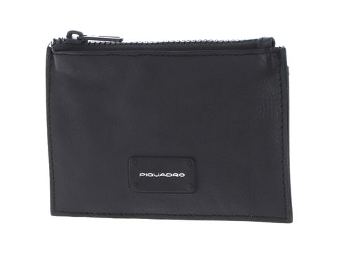 PIQUADRO Harper Zipped Credit Card Pouch RFID Nero