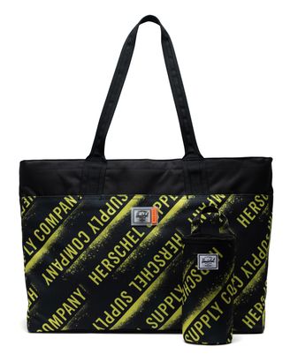 Herschel Alexander Zip Tote Stencil Roll Call Black