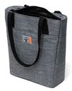 Herschel Alexander Zip Tote S Raven Crosshatch
