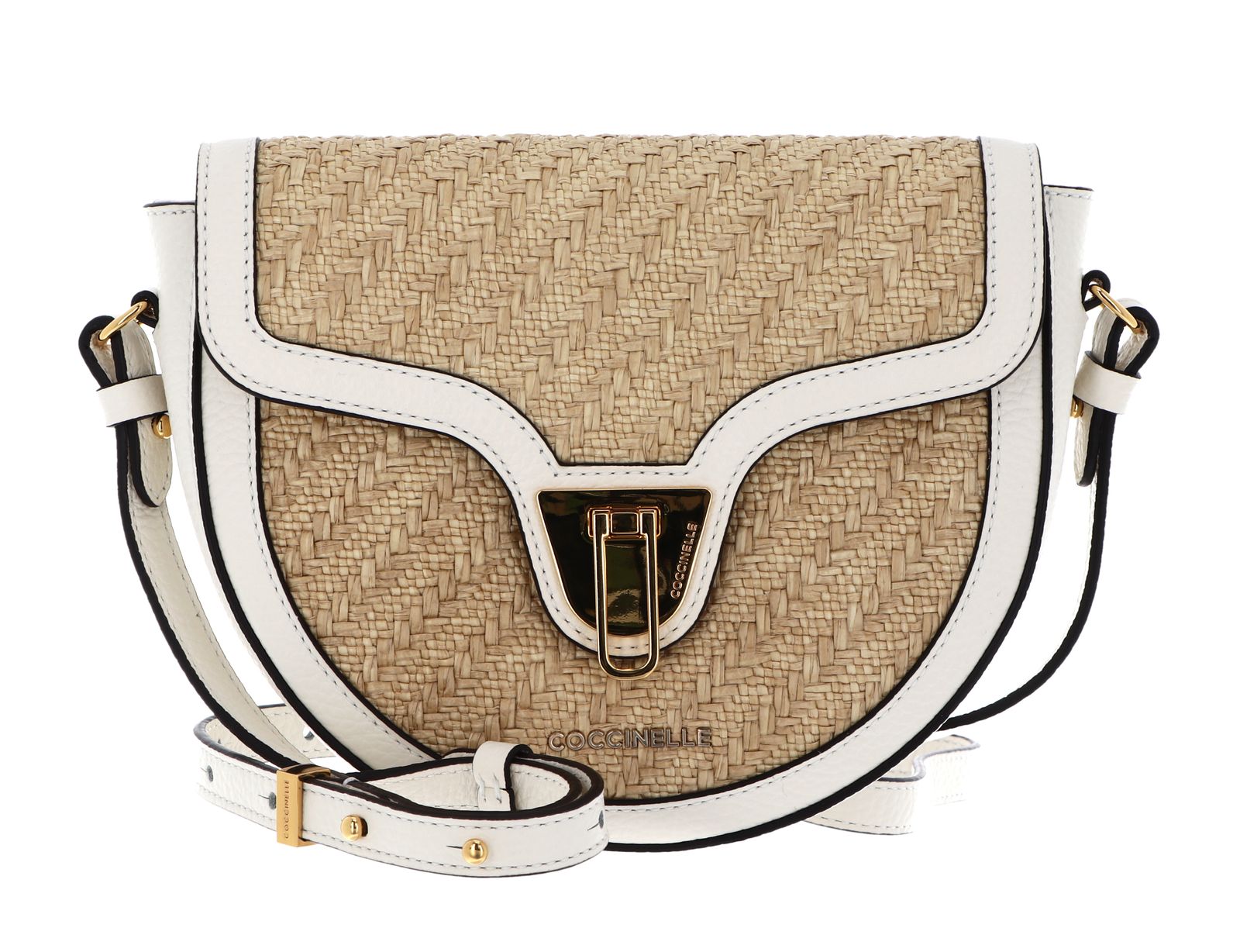 COCCINELLE - Borsa donna Concrete medium in rafia - Push96.com