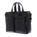 PIQUADRO Blue Square Revamp Slim Computer Portfolio Briefcase Blu Notte