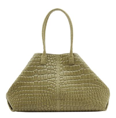 LIEBESKIND BERLIN Waxy Croco Chelsea XL Princess Green