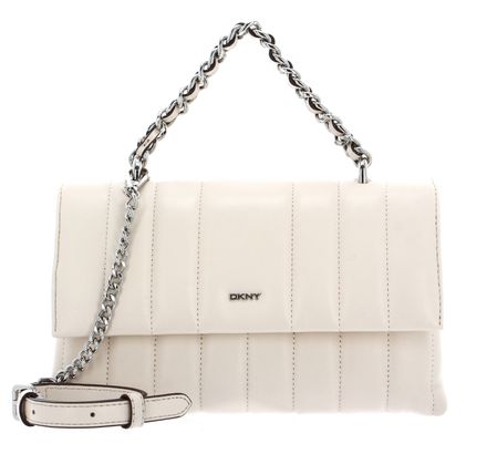 DKNY Silver Leather Kenogami Cross body Bag