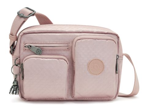 kipling Basic Elevated Albena Crossbody Bag Pink Flow Emb