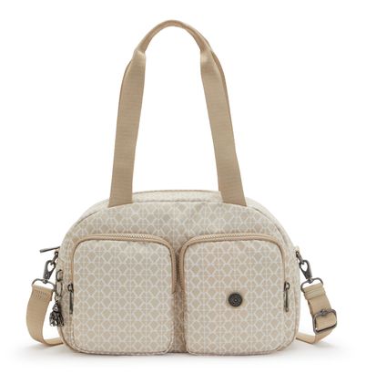 kipling Basic Elevated Cool Defea Shoulderbag M Signature Beige