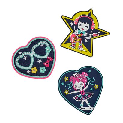 DerDieDas Wechselbuttons Neon Star