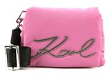 KARL LAGERFELD K / Signature Soft Small Shoulderbag Fuchsia KARL LAGERFELD K / Signature Soft Small Shoulderbag Fuchsia