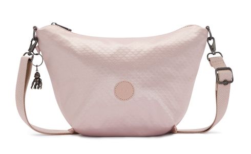 kipling Basic Elevated Malika Shoulder Bag Pink Flow Emb