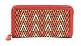 VALENTINO Tonic Zip Around Wallet Rosso / Multicolor VALENTINO Tonic Zip Around Wallet Rosso / Multicolor