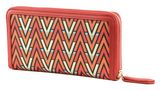 VALENTINO Tonic Zip Around Wallet Rosso / Multicolor VALENTINO Tonic Zip Around Wallet Rosso / Multicolor