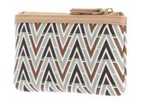 VALENTINO Tonic Zip Around Wallet Beige / Multicolor VALENTINO Tonic Zip Around Wallet Beige / Multicolor