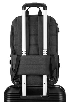 21men faux leather strap backpack SHOMICO Certainly Chic Faux Leather Woven Backpack