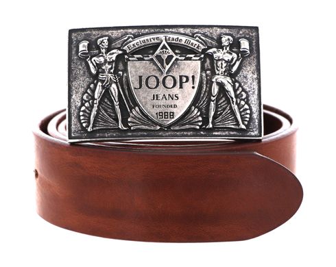 JOOP! Buckle Jeans Belt 4,0 CM W90 Cognac