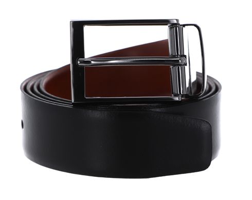 JOOP! Adjustable Coll. Belt 3,5 CM W100 Black-Cognac - kürzbar
