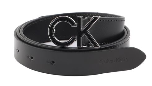 Calvin Klein Re-Lock Inlay Logo Belt 30MM W80 CK Black Calvin Klein Re-Lock Inlay Logo Belt 30MM W80 CK Black