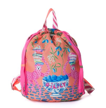 Oilily Lily`s Pond Drawstring Backpack Melon