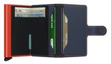 Secrid Miniwallet Matte Nightblue & Orange Secrid Miniwallet Matte Nightblue & Orange