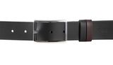 BREE Belt 12 Size 115 W115 Black / Dark Brown - shortenable