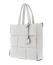 abro Leather Artemide Shopper Chessboard Small S Ivory