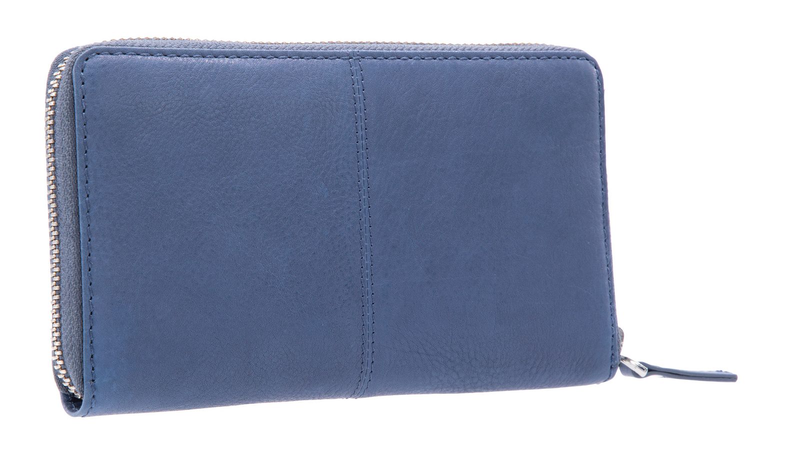 Portafoglio Donna In Pelle Grigio Chiaro Con Protezione RFID - 11 Slot Carte, Compatto E Sicuro