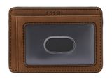 FOSSIL Everett Card Case Medium Brown FOSSIL Everett Card Case Medium Brown