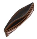 FOSSIL Everett Card Case Medium Brown FOSSIL Everett Card Case Medium Brown