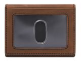 FOSSIL Everett Card Case Bifold Medium Brown