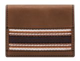 FOSSIL Everett Card Case Bifold Medium Brown