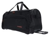 travelite Basics Fresh Wheeled Duffle Black travelite Basics Fresh Wheeled Duffle Black