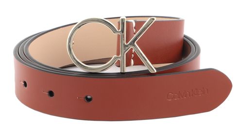 Calvin Klein Re-Lock CK Logo Belt 30MM W70 Cognac