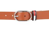 TOMMY HILFIGER TJW Belts Oval 3.0 Belt W75 Cognac