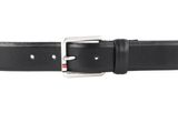 TOMMY HILFIGER Casual Essential Leather Belt 3.5 W85 Black TOMMY HILFIGER Casual Essential Leather Belt 3.5 W85 Black