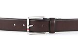 TOMMY HILFIGER Casual Essential Leather Belt 3.5 W85 Tree Bark Brown TOMMY HILFIGER Casual Essential Leather Belt 3.5 W85 Tree Bark Brown