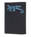 oxmox New Cryptan RFID Protect Kombibörse Lizard Print Cyan Black