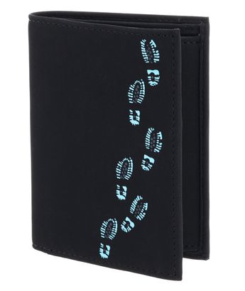 oxmox New Cryptan RFID Protect Kombibörse Footsteps Print Cyan Black oxmox New Cryptan RFID Protect Kombibörse Footsteps Print Cyan Black